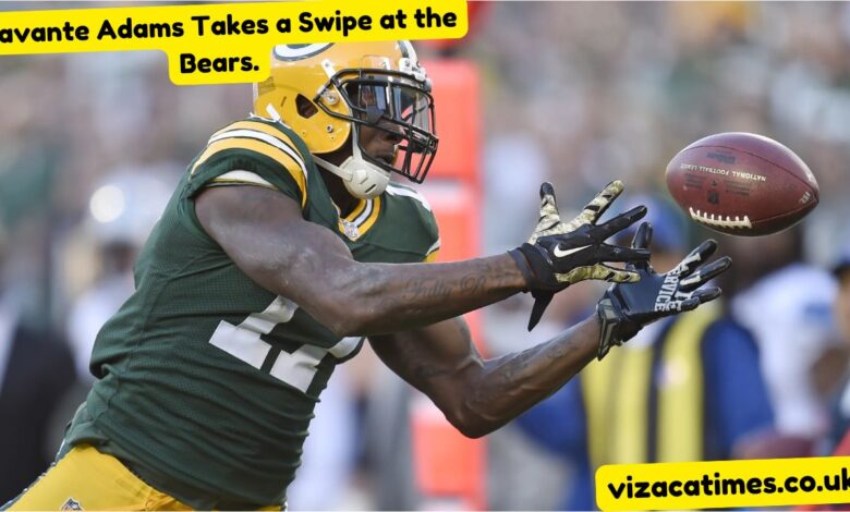davante adams takes a swipe at the bears.
