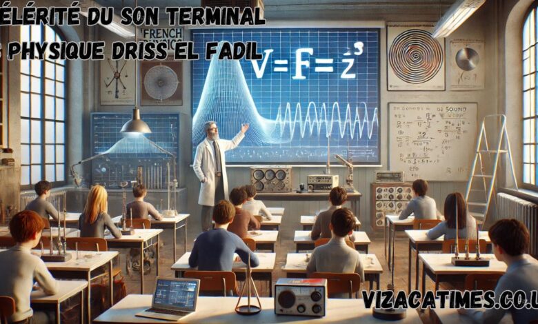 célérité du son terminal s physique driss el fadil