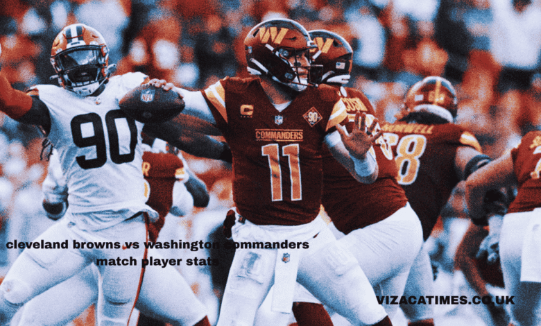 cleveland browns vs washington commanders match player stats