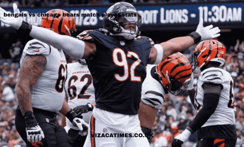 bengals vs chicago bears match player stats