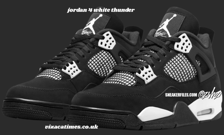 jordan 4 white thunder