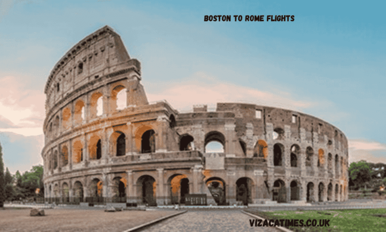 boston to rome flights
