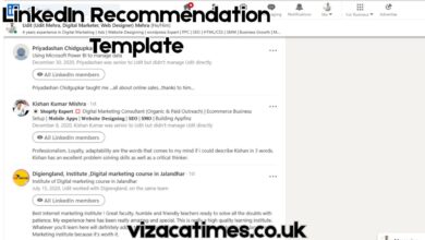 LinkedIn Recommendation Template
