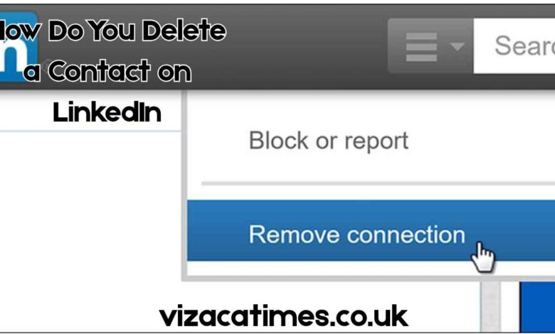 how do you delete a contact on linkedin