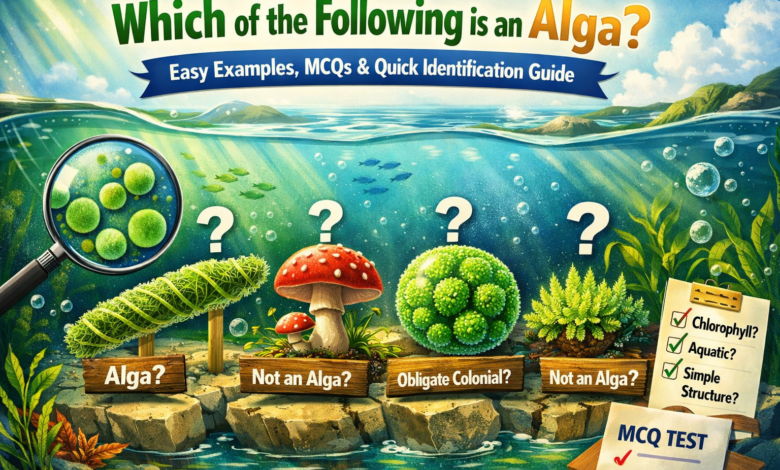 which of the following is an alga