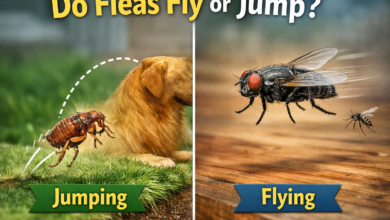 do fleas fly