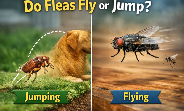 do fleas fly