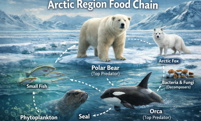 arctic region food chain